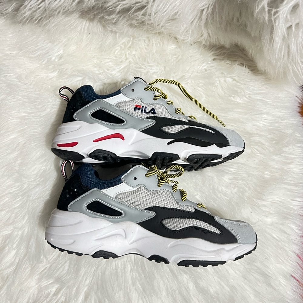 Fila Kids' Black and White Sneakers